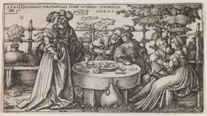 The Prodigal Son Wasting his Fortune, från serien "The History of the Prodigal Son"