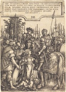 Trajanus rättvisa av Sebald Beham