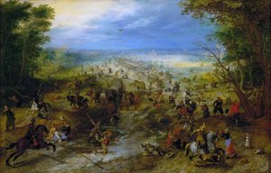 Attack på ett vagnståg, ca. 1612