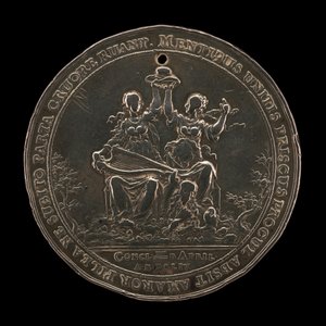 Fred med Holland [framsidan], 1654. av Sebastian Dadler