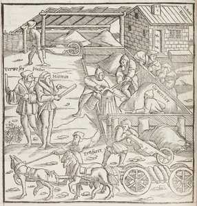 Cosmographia, detalj av Fol 436 (gravyr) av Sebastian Munster