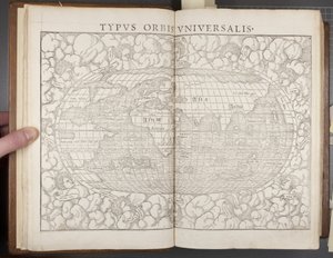 Globe, från Cosmographia, 1544 av Sebastian Munster