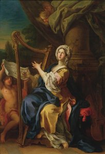 St. Cecilia, 1733 (olja på koppar)