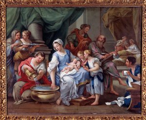 Johannes döparens födelse (S:t Johannes döparens födelse) Målning av Sebastiano Conca (1680-1764) 1700-talets Museo dell