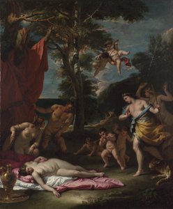 Bacchus och Ariadne, um 1700 av Sebastiano Ricci