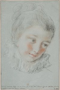 Huvud av en ung kvinna av Sebastiano Ricci