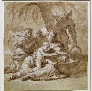 Vila under flygningen till Egypten av Sebastiano Ricci