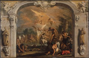 The Baptism of Christ, c.1713-14 (olja på duk) av Sebastiano Ricci