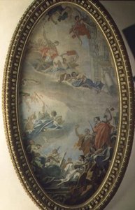 The Glorification of Science (olja på duk) av Sebastiano Ricci