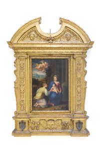 S:ta Katarinas bröllop (målning) av Sebastiano called Bastianino Filippi