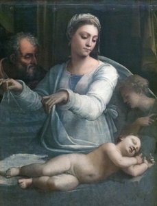 Madonna av slöjan av Sebastiano del (c.1485 1547) Piombo