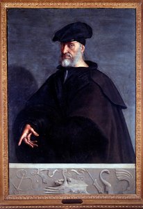 Porträtt av Andrea Doria, italiensk condottiere (olja på duk