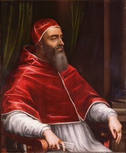 Påve Clemens VII, ca 1531 (olja på skiffer)