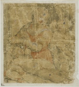 Jungfru med barn och ängel av Sebastiano del Piombo