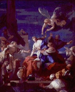 The Death of Dido (olja på duk) av Sébastien Bourdon