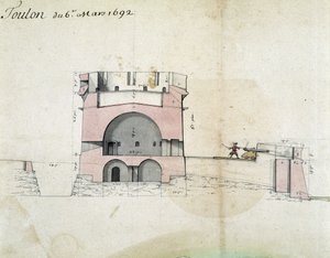 Befästningen av Toulon av Vauban den 03/06/1692 av Sebastien Le Prestre de Vauban