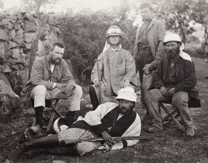 Grupp av upptäcktsresande, Judea-distriktet, Palestina, 1867