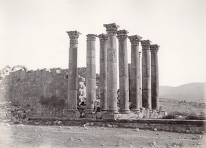 Artemis tempel från sydost, Jerash, 1867