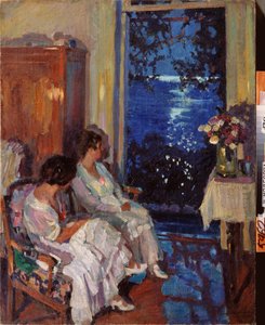 Alupka (Ukraina) (Alupka) - Målning av Sergei Arsenyevich Vinogradov (1869-1938), olja på duk