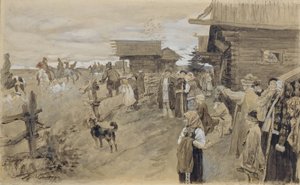 Jakt med Borzois, 1907