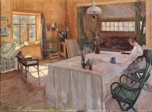 I konstnärens hus Konstantin Korovin, 1907