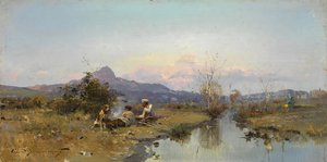 Jägarna i vila av Sergei Ivanovich Vasilkovsky