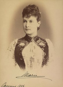 Marie Pavlovna de Russie - Storhertiginna Maria Pavlovna av Ryssland (1854-1920), av Levitsky, Sergei Lvovich (1819-1898). Silvergelatinfotografering av Sergei Lvovich Levitsky