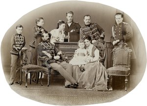 Familjen till kejsar Alexander II av Ryssland, ca. 1871.