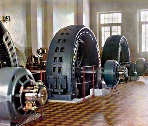 Hindu Kush Hydro Power Plant (handfärgat foto)