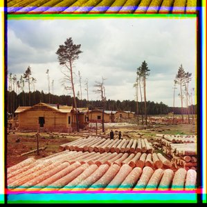 Stockar för järnvägsbyggande, Shadrinsk, Sibirien