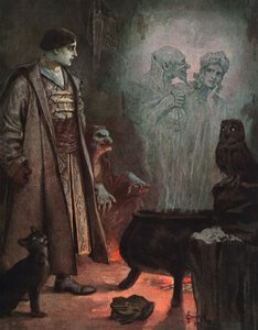 Spåkvinna, ca 1900 (vykort) av Sergei Sergeevich Solomko