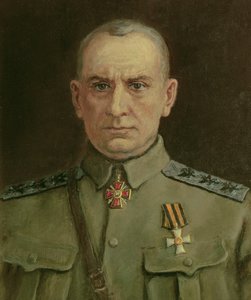 Högste härskaren och ryske amiralen A. Kolchak (1874-1920) (olja på duk) av Sergei Varlenovich Pen