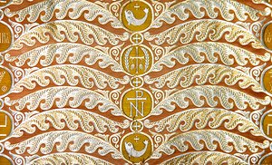 Olovyanishnikov Manufactory Gold Satin, tidigt 1900-tal (textil)