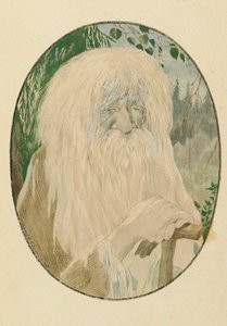 Leshy. Illustration till dikten Ruslan och Lyudmila av A. Pushkin, 1921-1926.