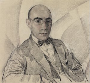 Porträtt av konstnären och fotografen Miron Sherling 1880-1958