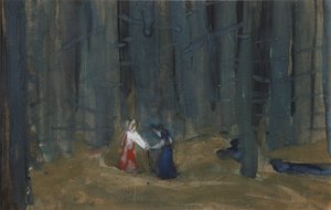 Illustration till Sagan om den döda prinsessan och de sju riddarna
