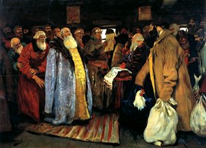 Ankomsten av en voivod, 1907. av Sergei Vasilyevich Ivanov