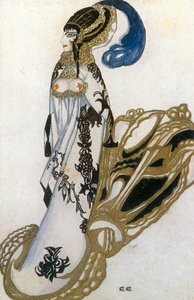 Kostymskiss för Salome från baletten The ... (akvarell på papper) av Sergei Yurevich Sudeikin