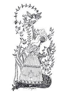 Illustration till uppsatsen Den blå rosen av S. Makovsky, 1907 av Sergei Yurievich Sudeykin