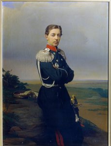 Porträtt av storhertig (Tsarevich) Nicholas Alexandrovich av Ryssland (Nikolai Aleksandrovitch Romanov