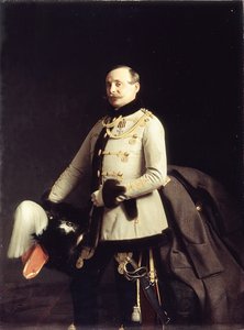Porträtt av Alexander Dmitrievich Ponomarev, Poruchik av His Majestys Life-Guards husarregemente, 1855