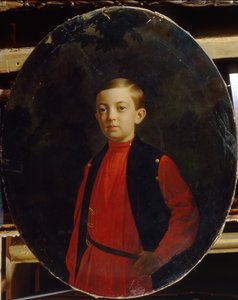 Porträtt av Tsarevich Nicholas Alexandrovich av Ryssland 18431865
