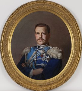 Porträtt av kejsaren Alexander III 1845-1894, ca 1865