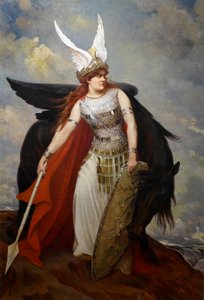 Valkyrian, 1900-talet (olja på duk) av Servais-Joseph Detilleux