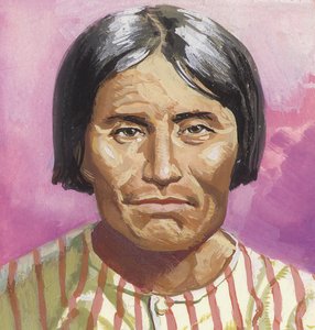 Chief Kintpuash (gouache på papper)