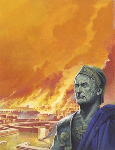 Hannibal med Kartago i lågor av Severino Baraldi