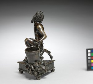 Knästående Satyr, ca 1520 (brons) av Severo da Ravenna
