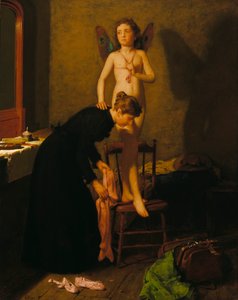 Påklädning inför repetitionen, ca. 1890.
