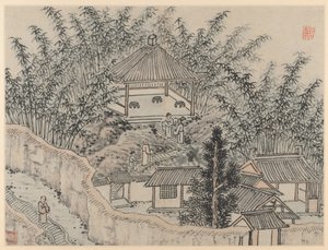 Tolv vyer över Tiger Hill, Suzhou: Bamboo Pavilion, Tiger Hill
