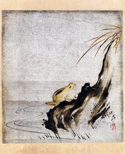 Groda i damm av Shibata Zeshin